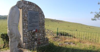 Паметник на загиналите в Руско-турската война в подножието на връх Баба – Етрополска Стара планина